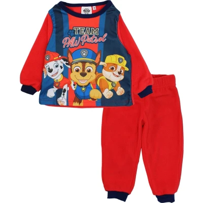 Afbeelding van Paw Patrol pyjama fleece team rood maat 98
