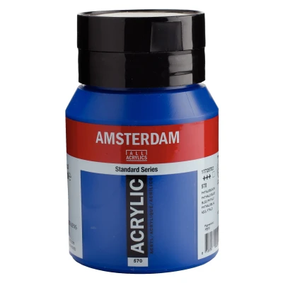 Afbeelding van Amsterdam Acrylverfverf 500 ml Phtaloblauw
