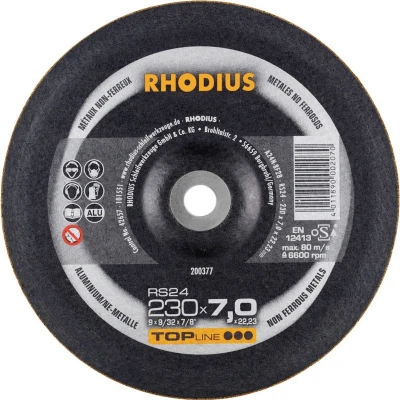 Afbeelding van Rhodius 200377 Afbraamschijf Diameter 230 mm Boordiameter 22.23 Non ferrometaal 1 stuk(s)