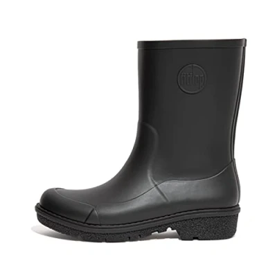 Afbeelding van Fitflop Wonderwelly korte regenlaars voor dames, Zwart, 40 EU