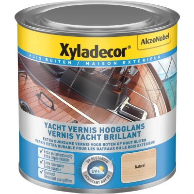 Afbeelding van Xyladecor Bootvernis Extra Waterbestendig Hoogglans 0,25l Kleurloos