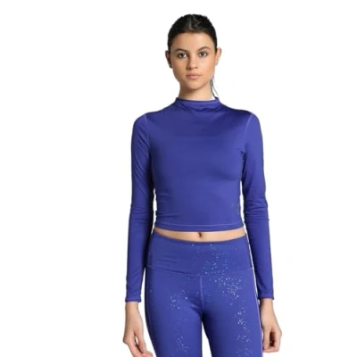 Afbeelding van Puma Intergalactic TOP Longsleeve, Dames, Maat: Small, Lapis lazuli