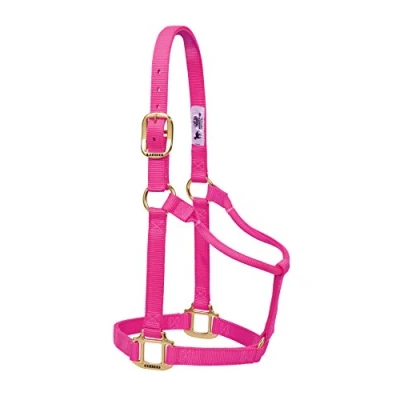 Afbeelding van Weaver Leather Originele Niet Verstelbare Nylon Paardenhalter, Jaarling, Diva Roze