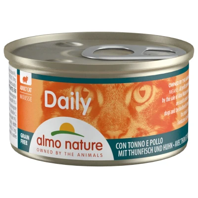 Afbeelding van 48x Almo Nature Daily Menu Mousse Kattenvoer Nat Tonijn&amp;Kip 85 gr