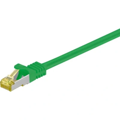 Afbeelding van Netwerkkabel Cat7 S/FTP 0.25 meter (100% koper, LSZH, Groen)