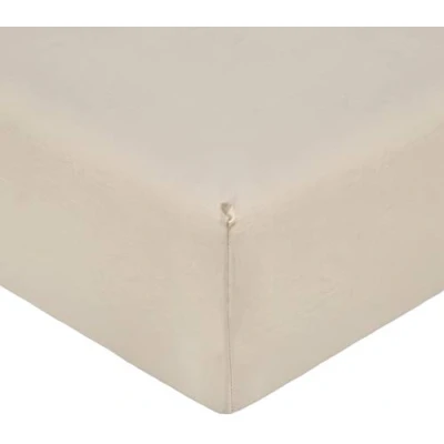 Afbeelding van De Witte Lietaer Bumblebee hoeslaken, percale luxe katoen, beige zand, 200 x 40 cm