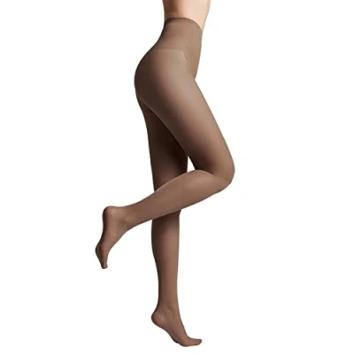 Afbeelding van Conte elegant zijdezachte damespanty met verstevigd slipje dunne extreem elastisch BIKINI 40 kleur bruin maat 18 Lampenkap 3