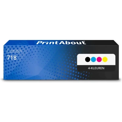 Afbeelding van Huismerk Canon 718 Toner 4 kleuren Voordeelbundel