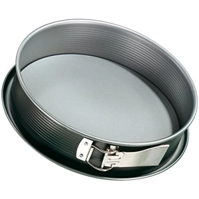 Afbeelding van Zenker Afneembare taartvorm, lekvrij, PFOA vrij, vermindert 30% energieverbruik, tweekleurig, 1 bodem met lekvrije basis, staal teflon antiaanbaklaag, 2550 ml, 27 x 6,5 cm, stuk