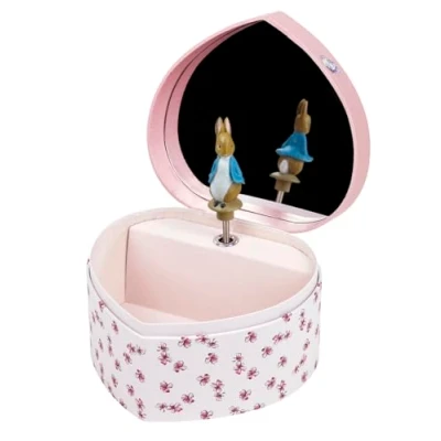 Afbeelding van Trousselier Peter Rabbit© Muzikale sieradendoosje Ideaal jong meisje cadeau Muziek Romeo &amp; Juliet Roze kleur 2 Count