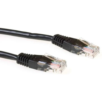 Afbeelding van ACT IB9900 LSZH U/UTP CAT6 Patchkabel Zwart 50 cm