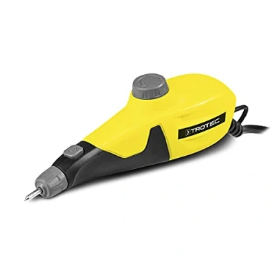 Afbeelding van TROTEC PEGS 10 230V graveerapparaat Praktisch voor metaal, aardewerk, glas, hout of leer met 4 graveersjablonen.