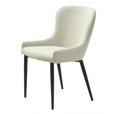 Afbeelding van Nordic Home Safa eetkamerstoel bouclé ivoor Boucle