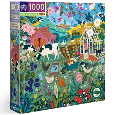 Afbeelding van eeBoo 1000 stukjes De Engelse Bocage Gerecycled Karton Hoge kwaliteit Volwassen Puzzel PZTEHG