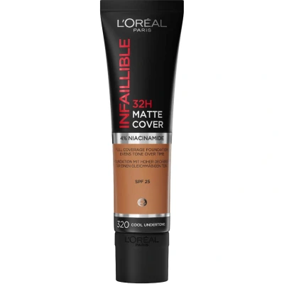 Afbeelding van L’Oréal Paris Infaillible 32H matte Cover Foundation 320 met een volledige dekking en finish 30 ml