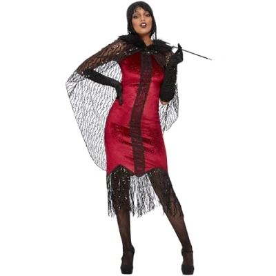 Afbeelding van SMIFFY&#039;S Vampieren cabaret vermomming voor vrouwen S