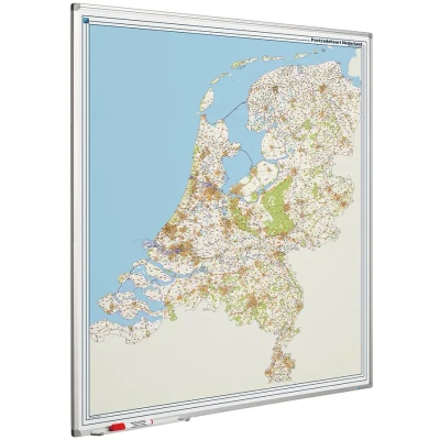 Afbeelding van Landkaart bord Softline profiel 8mm, Nederland PC