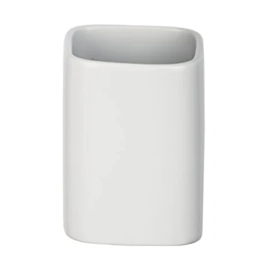 Afbeelding van Wenko Badkamerbeker Hexa 6,5 X 9 Cm Keramiek Matwit