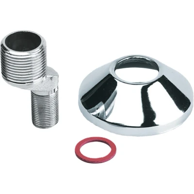 Afbeelding van Bonfix S koppeling 3/4&quot; x 3/8&quot; (grote)sprong 17 mm met rozet chroom