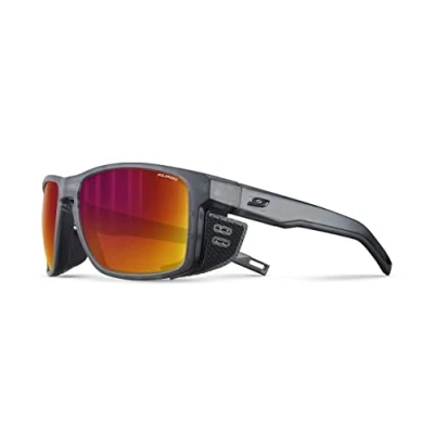Afbeelding van Julbo Shield zonnebril voor heren, Zwart doorschijnend/zwart, One Size