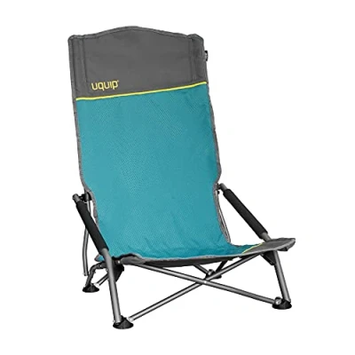 Afbeelding van Uquip Sandy XL Opvouwbare, Comfortabele Strandstoel Met Extra Hoge Rugleuning Blauw