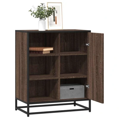 Afbeelding van vidaXL Dressoir 62x35x76 cm bewerkt hout bruin eikenkleur