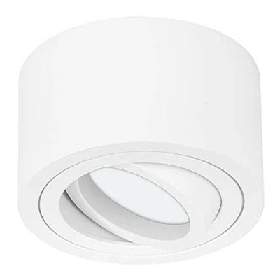 Afbeelding van Tevea Led Plafondspots Downlight Ultra Plat Zwenkbar Verwisselbare module 5W 230V IP44 Plafondlamp ook voor vochtige ruimtes Badkamer (Wit Neutraal wit)