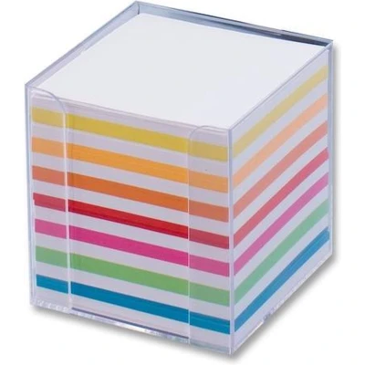 Afbeelding van Memokubus + inhoud Folia 9,5x9,5x9,5cm 700 vel wit/gekl
