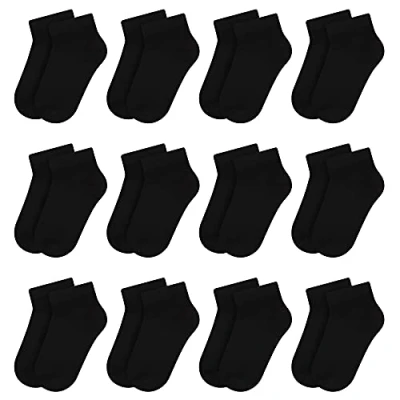 Afbeelding van Libella 2116VA Sneakersokken voor kinderen, kleurrijk, 12 stuks, delig 2862, zwart, 39 42