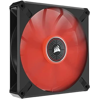 Afbeelding van CORSAIR ML140 LED ELITE, 140 mm rode fan met magnetische levitatie en AirGuide, enkele set