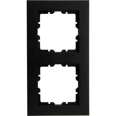 Afbeelding van Kopp afdekraam 2 voudig HK07 Pure mat zwart (406950000)