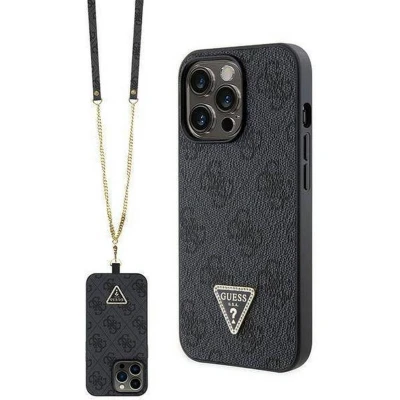 Afbeelding van Guess 4G Triangle Crossbody Case Apple iPhone 13 Pro (6.1&quot;) Zwart