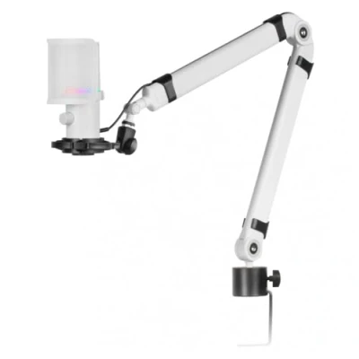 Afbeelding van Mars Gaming MMIC XT, Professionele High Definition 192Khz 24 bit Studio Microfoon, Omnidirectionele Arm, Anti Shock Mount, Pop Filter Metal Mesh, Wit
