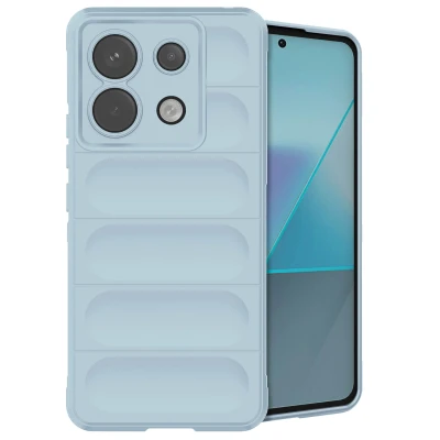 Afbeelding van Xiaomi Poco X6 Pro Hoesje Siliconen en TPU (zacht) iMoshion Softcase/Backcover Lichtblauw Telefoonhoesje