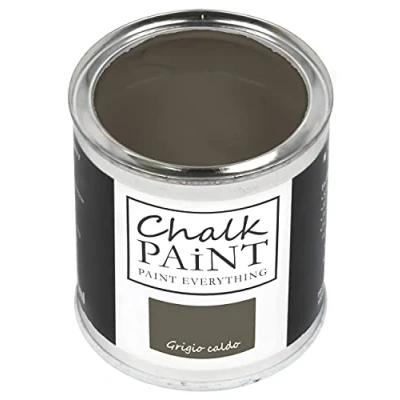 Afbeelding van Chalk Paint Warmgrijs 750 ml zonder papier, kleur licht alle materialen