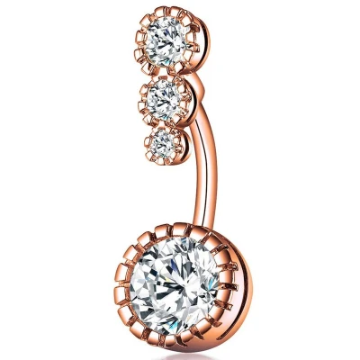 Afbeelding van Navel Piercing Rose Goud