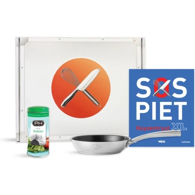 Afbeelding van Piet Box Braadpan antikleef Ø 20 cm Grijs PFAS vrij
