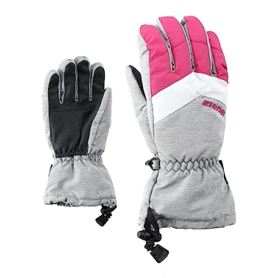 Afbeelding van Ziener LETT AS Glove Junior Skihandschoenen voor kinderen, wintersport, waterdicht, ademend, grijs (licht melange), 6,5