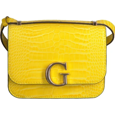 Afbeelding van Guess Dames Schoudertassen Corily Convertible Xbody Flap Geel