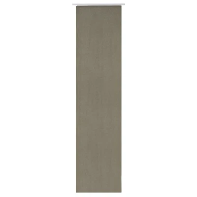 Afbeelding van Elbersdrucke Ondoorzichtig schuifgordijn Lino 06 bruin 245 x 60 cm Paneelgordijn voor Woonkamer Slaapkamer Hal 190279