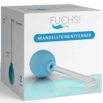 Afbeelding van Fuchsi amandelstenen, tonsilsteenverwijderaar, amandelzuiger, verwijdering van tegen slechte adem, glas, cuppglas