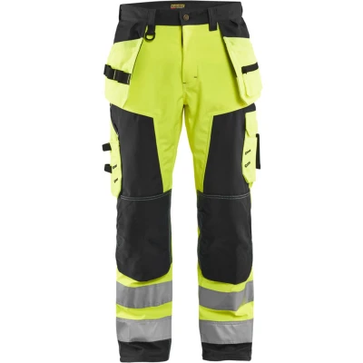 Afbeelding van Blaklader Werkbroek softshell High Vis 1567 2517 Geel/Zwart C56