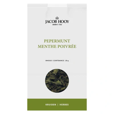 Afbeelding van Jacob Hooy Pepermuntblad Heel 20gr