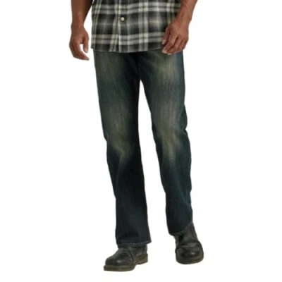 Afbeelding van Wrangler Authentics Jeans met laarssnit in ontspannen vorm Jean 38, bootcut heren, blauw/zwart stretch, 38W x 32L