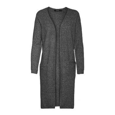 Afbeelding van VERO MODA VMDOFFY Ls Long Open Cardigan dames, Dark Grey Melange, M (EU)