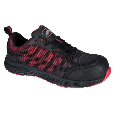 Afbeelding van Portwest Compositelite Ogwen Trainer S1P maat 46 1, BkRed