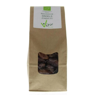 Afbeelding van Vitiv Biologische Dadels Zonder Pit 500GR