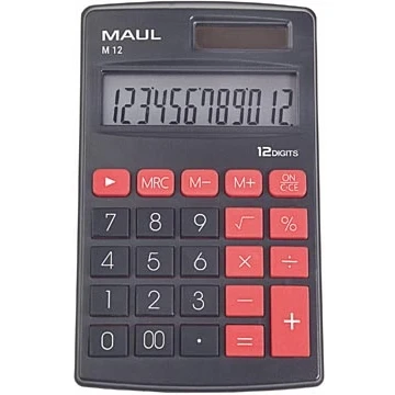 Afbeelding van Maul Zakrekenmachine M12, Zwart