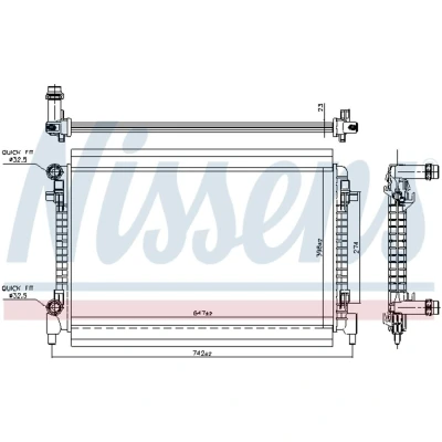 Afbeelding van Nissens Radiateur 606909
