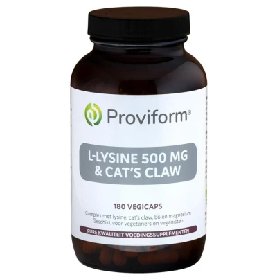 Afbeelding van Proviform L lysine 500 mg &amp; Cat&#039;s Claw Capsules